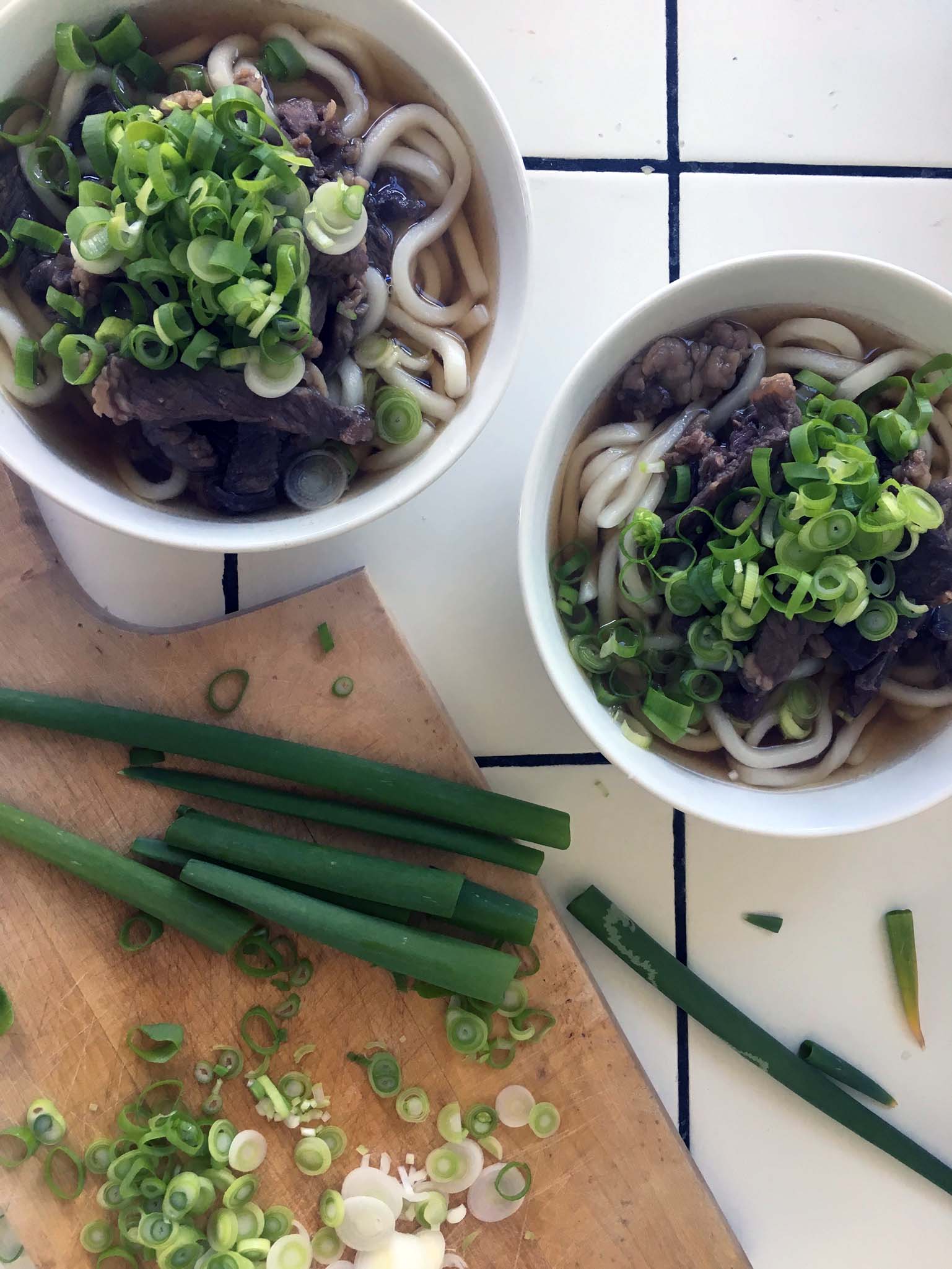 Beef Udon With Egg (Niku Tama Udon)